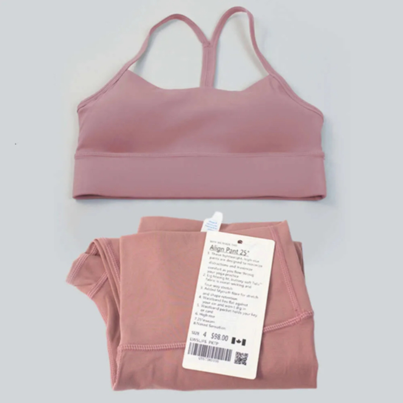 Lycra fabric women's yoga sports bra shock-absorbing vest high waist tight pants set push up jogging fitness sportswear gym leggings lingerie