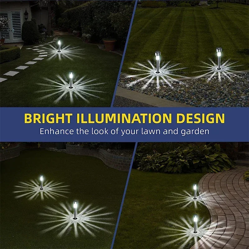 10pcs Outdoor Solar Lights Garden Lights Solar Powered Lamp Lantern Waterproof Landscape Lighting Pathway Yard Lawn Garden Decoration