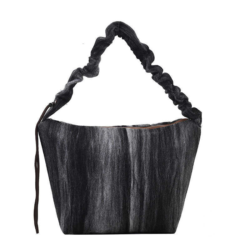 Tote bag nylon new cotton linen canvas polyester women's one shoulder versatile casual bag 241120