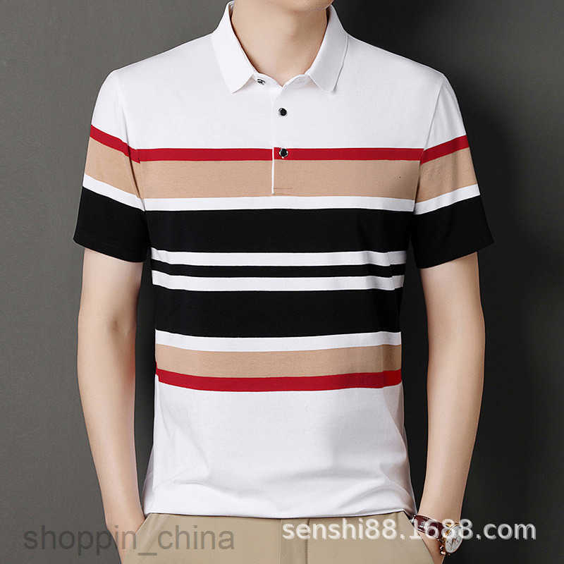 Mens Polos Shirts Fashion T-shirt Business Polo Shirt with Elegant Slim Fit Collar, High end Design, High Grade Counter Quality tops