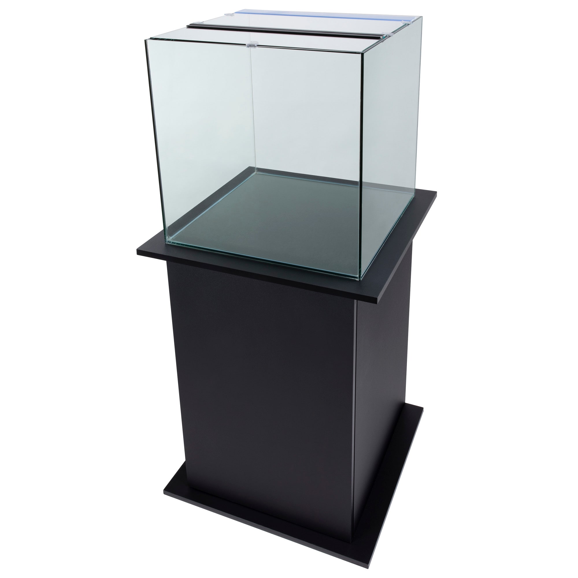 Aqueon Black Pedestal Aquarium Stand, 24"L X 24" W
