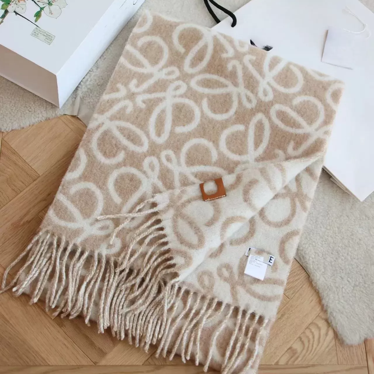 High quality Designers cashmere Cotton Scarf Fashion Womens Autumn Winter Scarves Soft Silky Smooth Silk Cotton luxury