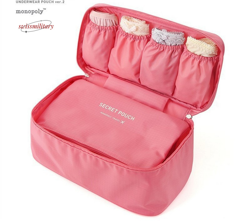 Korean second-generation travel bra bag, portable, classified, organized, and stored in a multifunctional underwear storage bag #6swissmilitary
