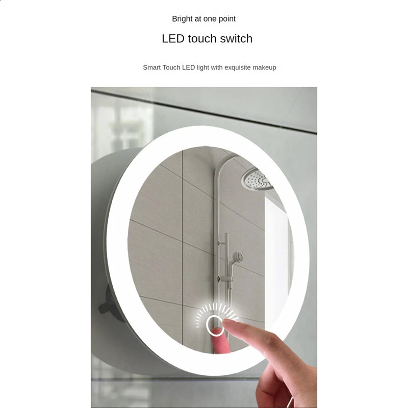 10x magnifying glass illuminated makeup mirror compact LED magnifying glass suitable for bathrooms bedrooms els 241120