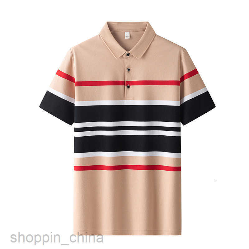 Mens Polos Shirts Fashion T-shirt Business Polo Shirt with Elegant Slim Fit Collar, High end Design, High Grade Counter Quality tops
