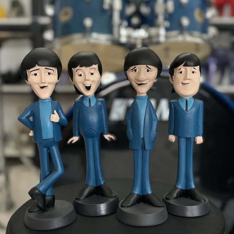 High Quality Classic Nostalgic Figure Resin The Beatle Sculpture Series Music Figurine Home Decor 241120