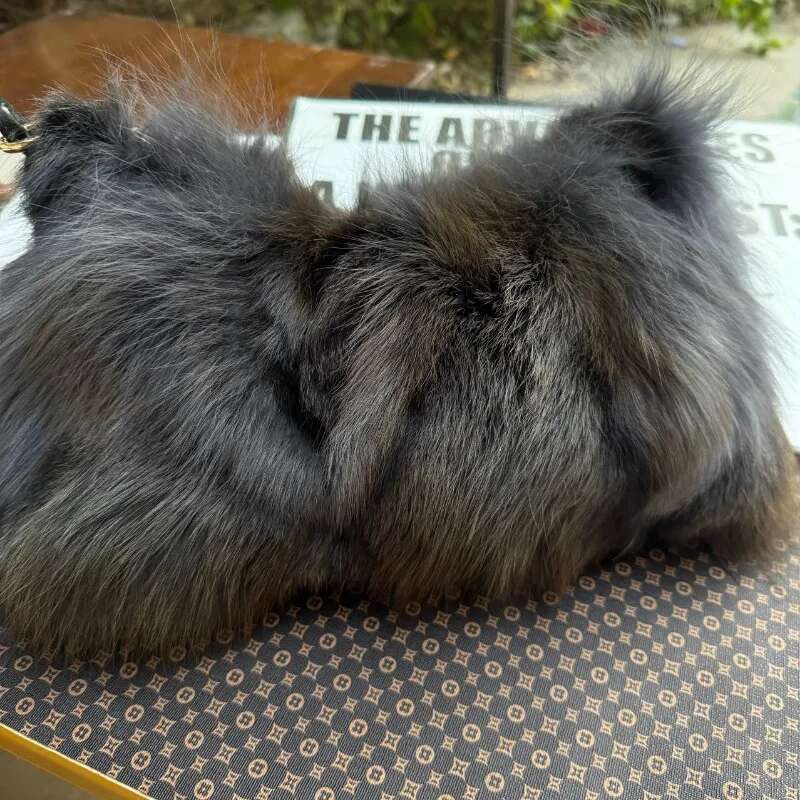 New fur women's crossbody bag designer handbag women's handbag single shoulder furry handbag