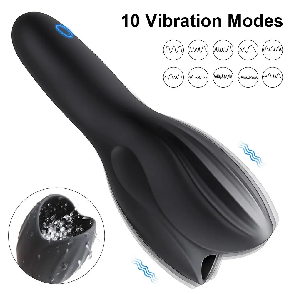 Exerciser Glans Stimulater Massager Penis Delay Trainer Mens Vibrator Male Masturbator Equipment Sex Toys For Men Adult Male 240419