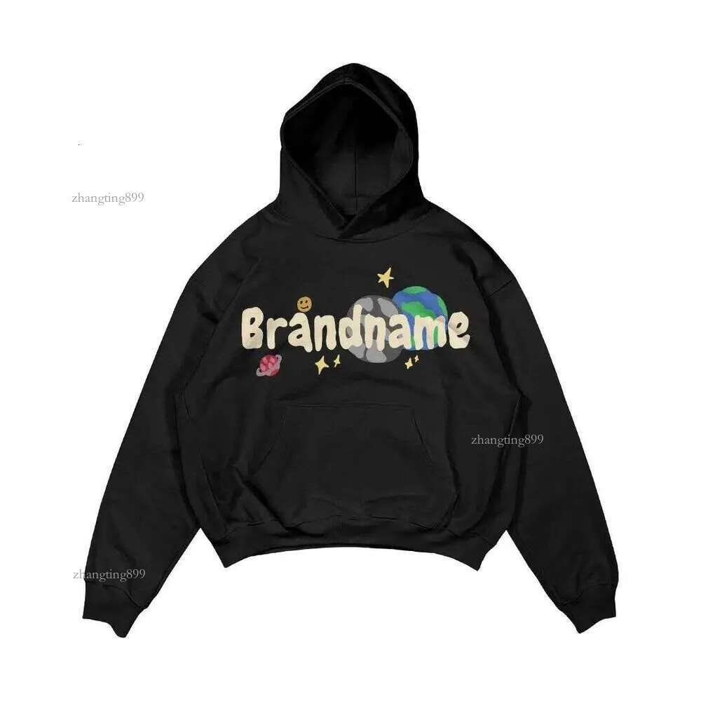 planet Alphabet print hoodie female Gothic style Ins loose sweatshirt male Y2K casual jacket ins trend hooded sweater new