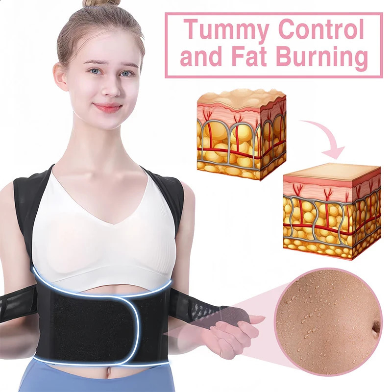 Posture Corrector for Women and Men Adjustable Shoulder Posture Brace Back Straightener Posture Used for Middle and Upper Spine 241119