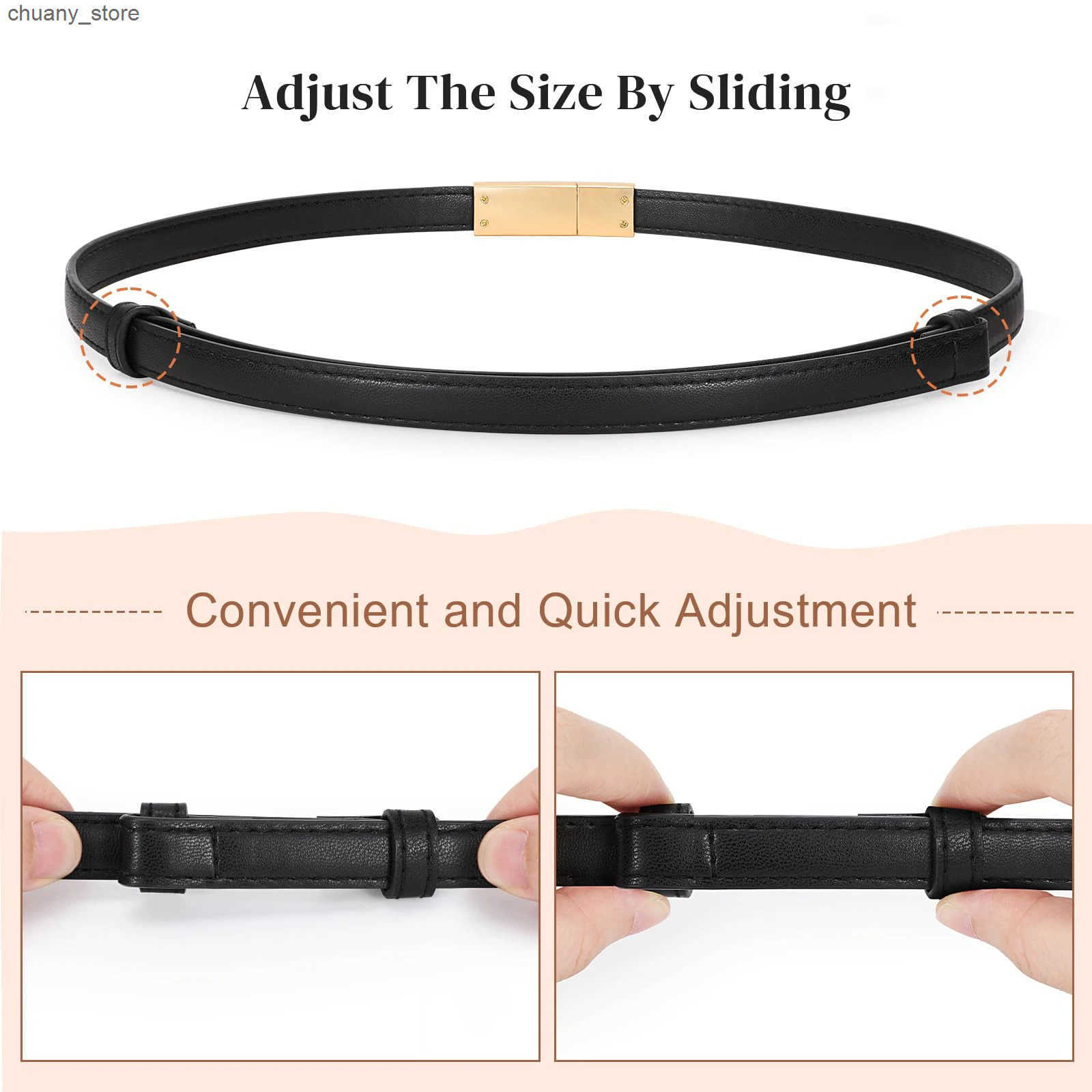 Belts High quality genuine leather womens belt fashion brand 1.8cm wide belt gold lock buckle dress jeans sweater womens thin belt L240910