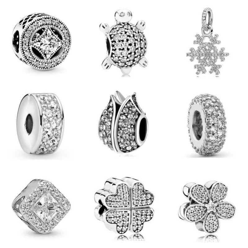 New silver plated diamond pendant alloy robot hollow charm beads for DIY bracelets necklaces jewelry accessories gifts W241119
