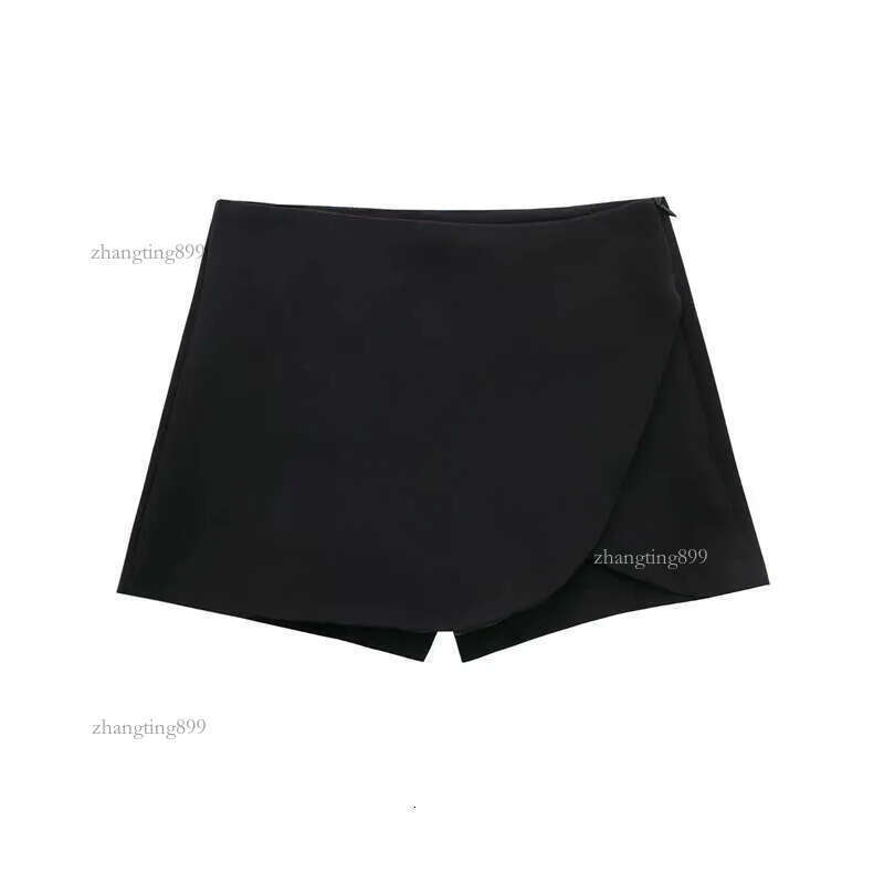 2024 Designer Asymmetric Skort For Women Pink Black Mini Skirt Woman Fashion High Waist Short Skirts Summer Casual Shorts s s
