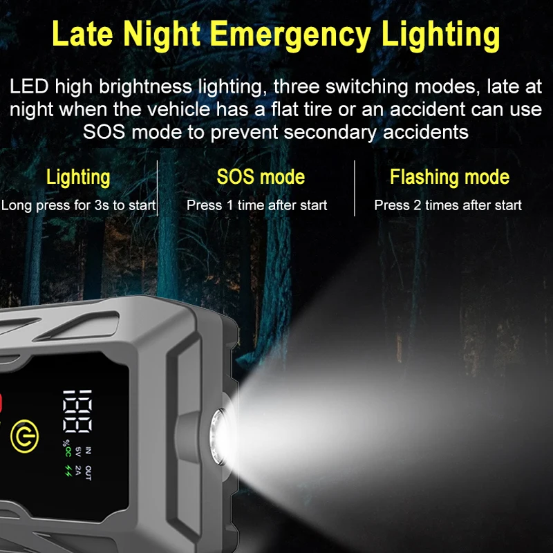 New Arrival Car Jump Starter Power Bank 2000A Starting Device Diesel Petrol Car Battery Charger For Car Battery Booster Buster