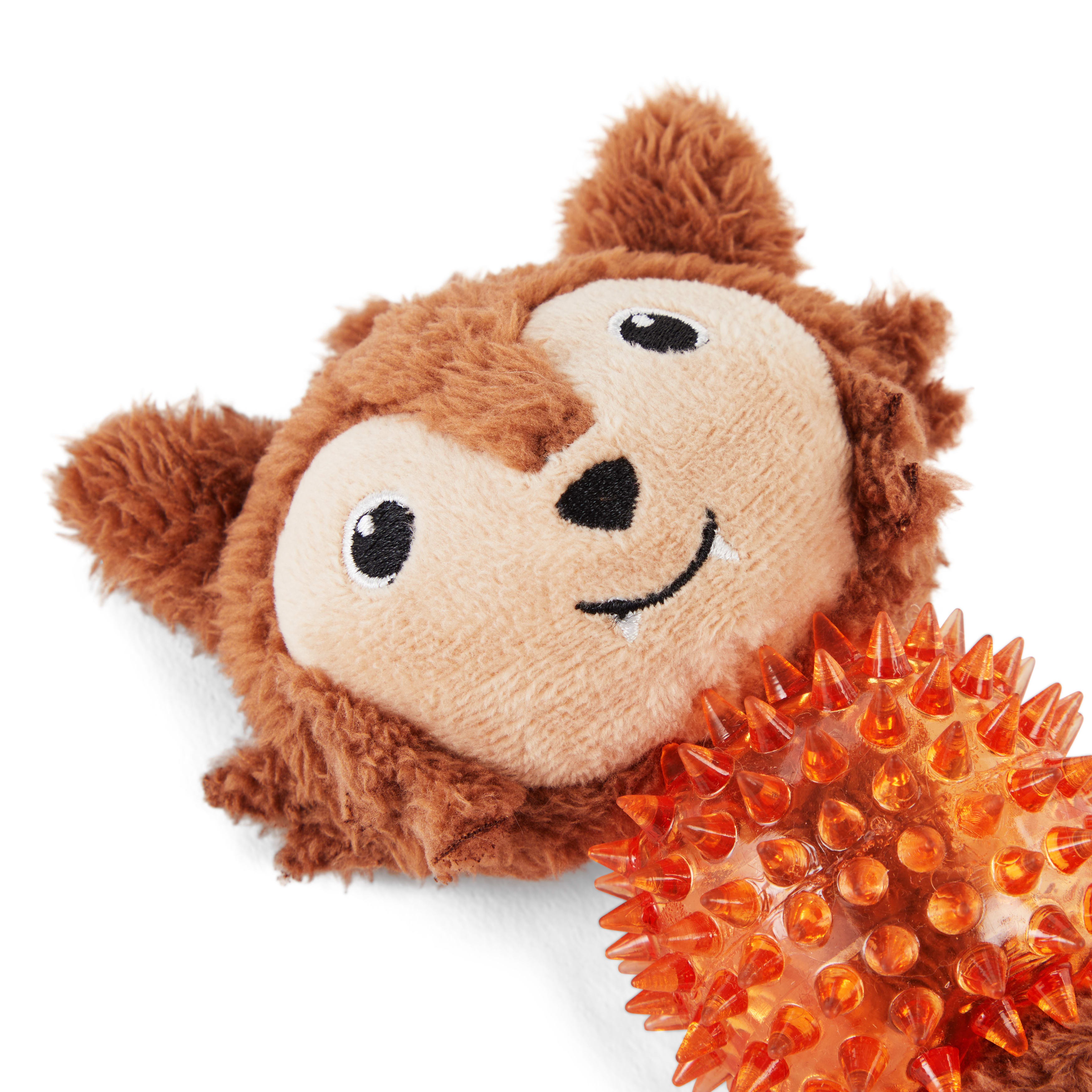 Bootique Werewolf Plush Spike Ball Dog Toy, Medium