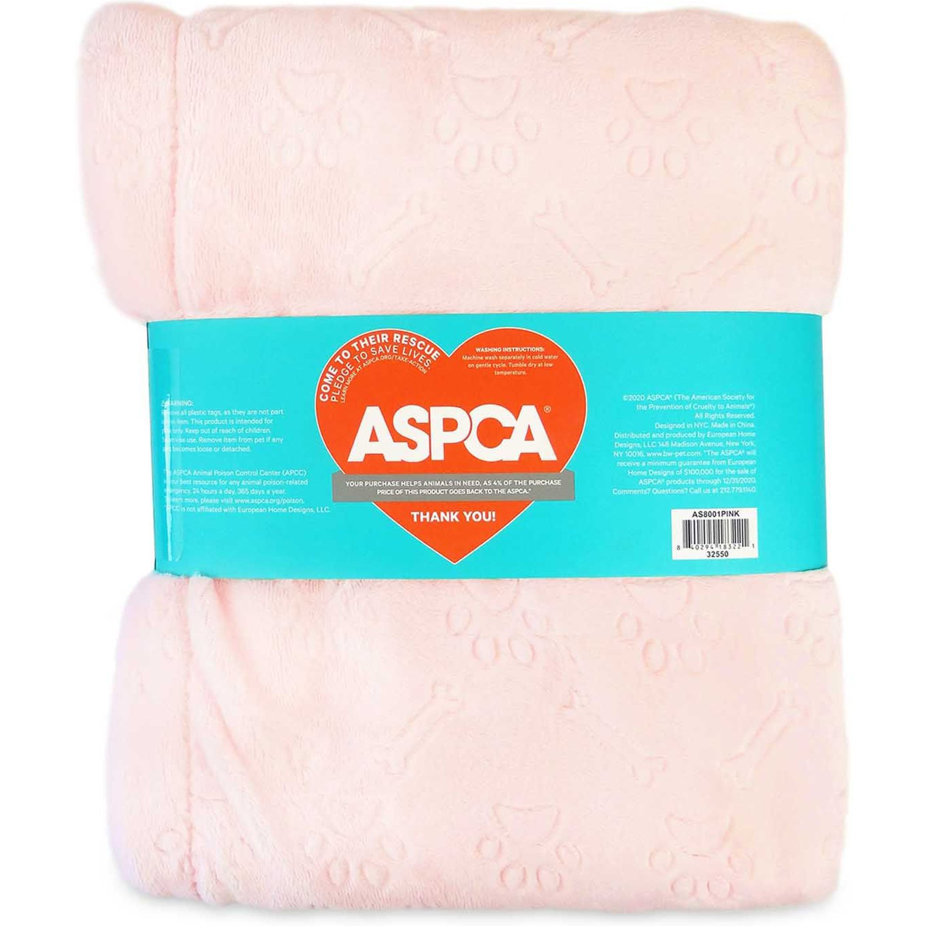 ASPCA Embossed Dog & Cat Blanket