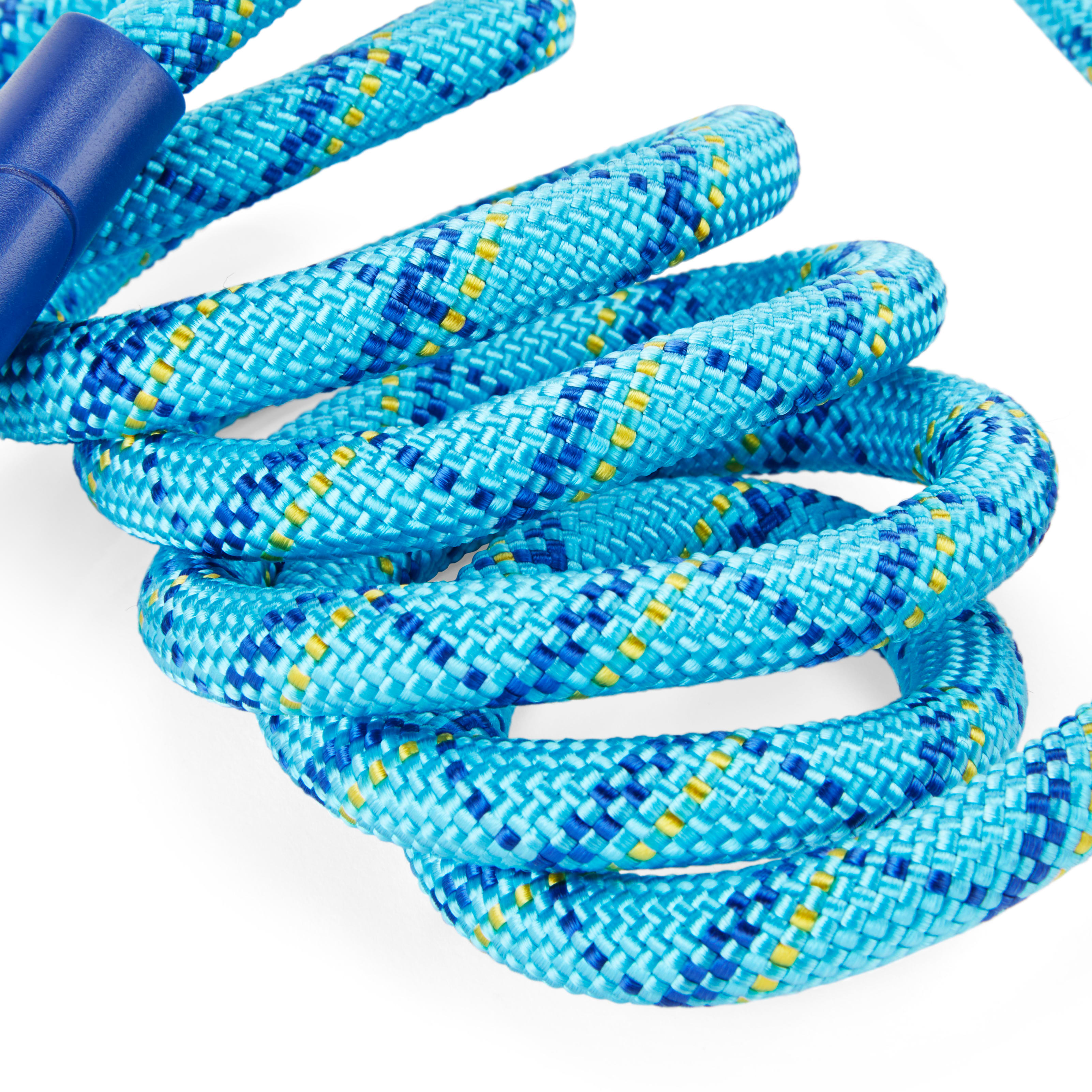 YOULY The Trailblazer Turquoise & Navy Rope Dog Leash, 6 ft.