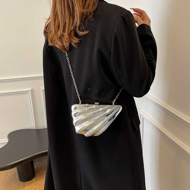 Acrylic Swan Box Bag Irregular Shell Banquet Bag Premium Angel Wings Single Shoulder Crossbody Bag