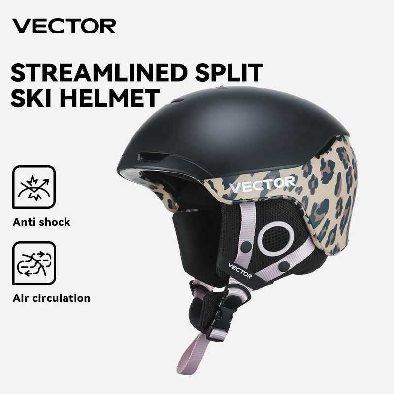 VECTOR Ski Helmet Mens Rovab Anti Collision Streamlined Split Ski Helmet W241120