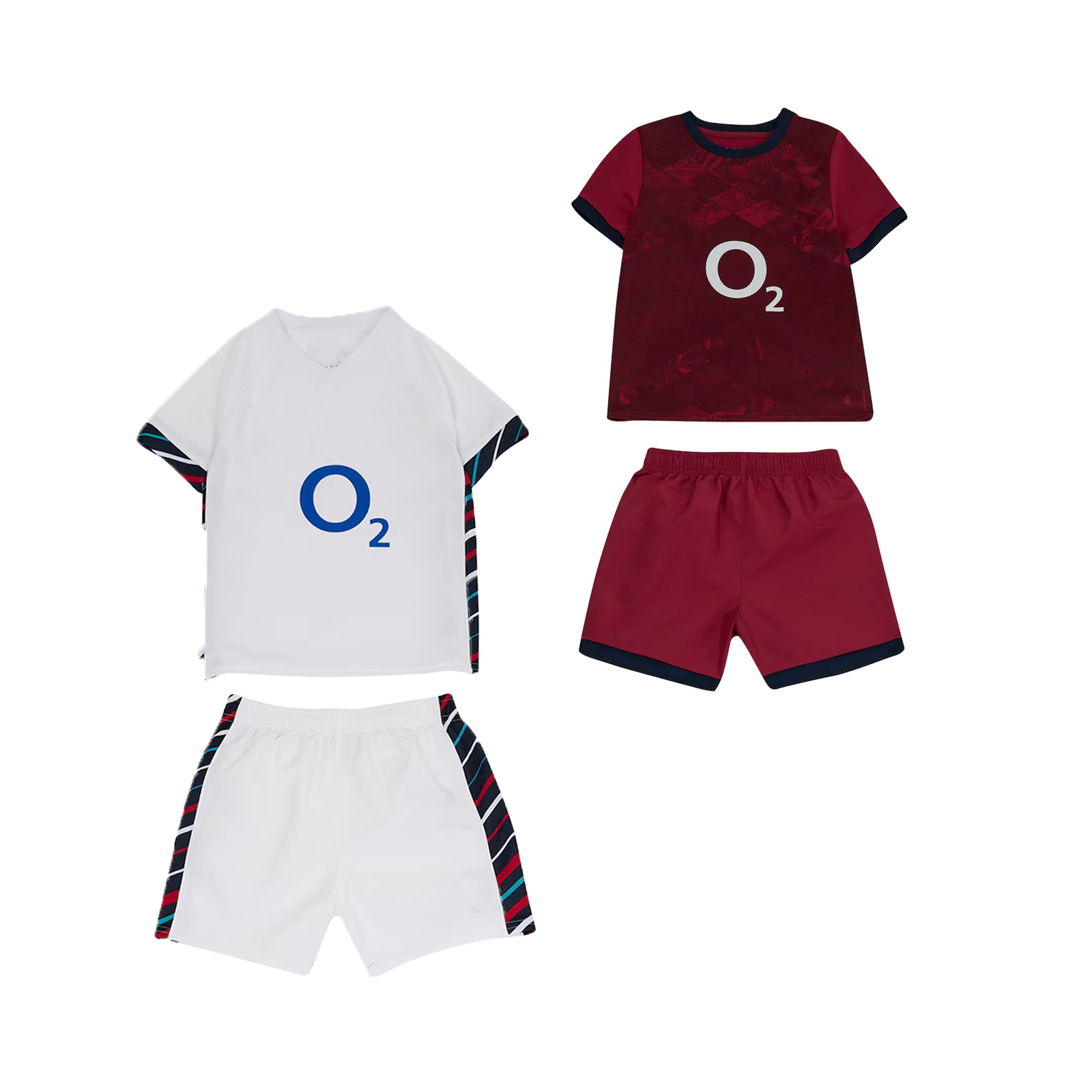 2024/25 England Kid's Home/Alternate Rugby Kits Jersey Rugby Sets