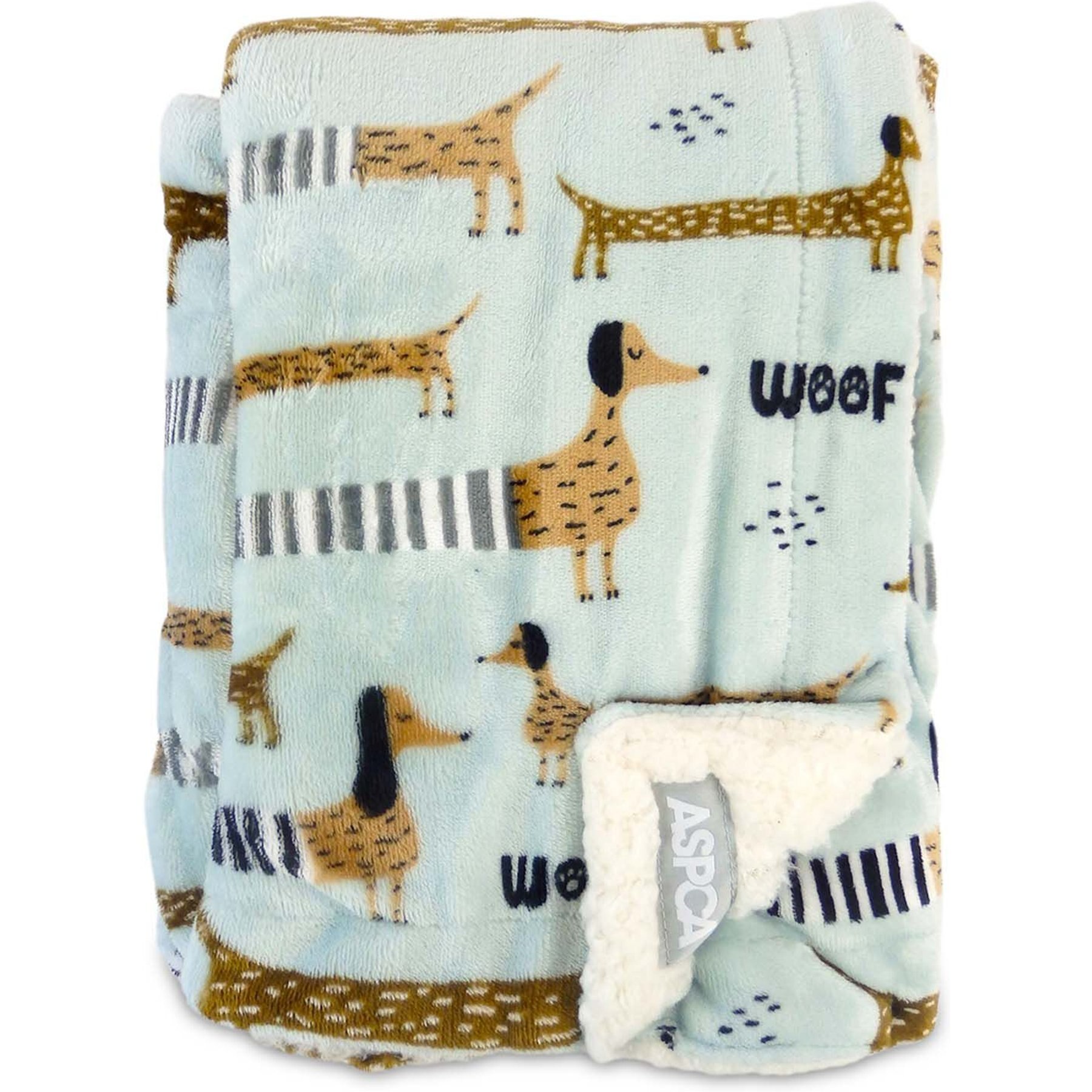ASPCA Breeds Pattern Embossed Dog & Cat Blanket