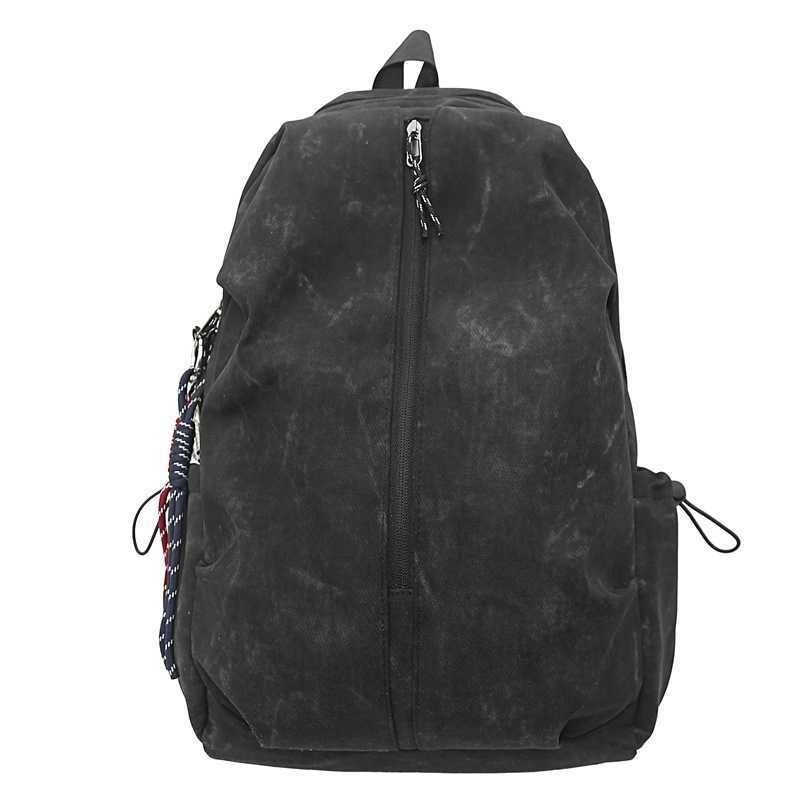 Backpack men's simple large capacity backpack women's leisure junior middle school students high school students schoolbag men 241120