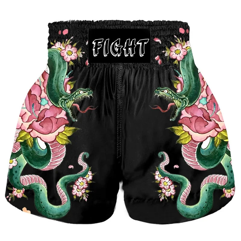Muay Thai Shorts Free Combat Mixed Martial Arts Boxing Training Match Pants Adult Club Shorts Wholesale 240419