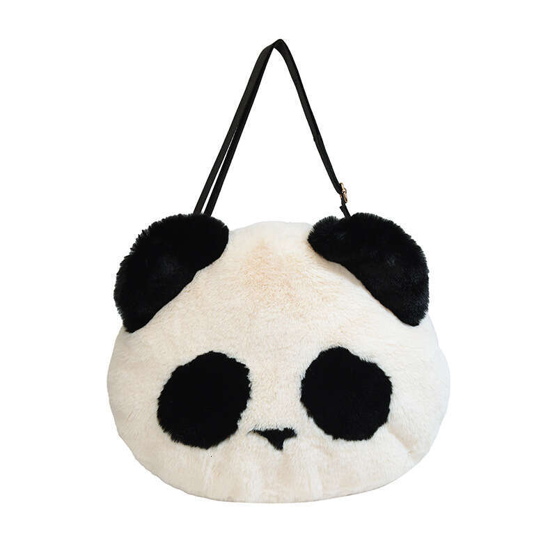 Panda Shoulder for Women's 2023 Autumn/Winter New Korean Cute Crossbody with Large Capacity Fashion Plush Bag