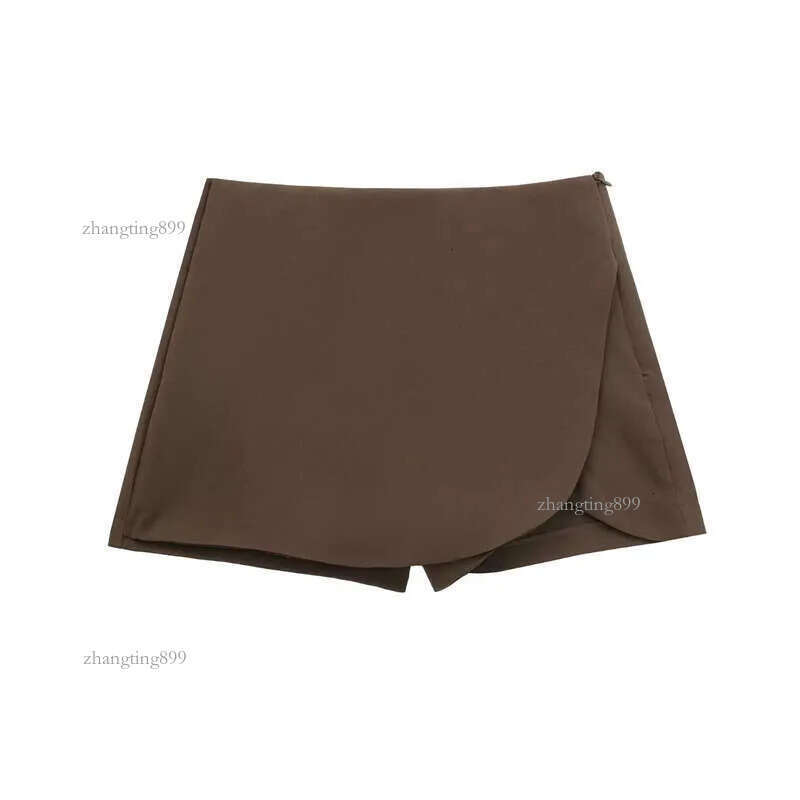 2024 Designer Asymmetric Skort For Women Pink Black Mini Skirt Woman Fashion High Waist Short Skirts Summer Casual Shorts s s