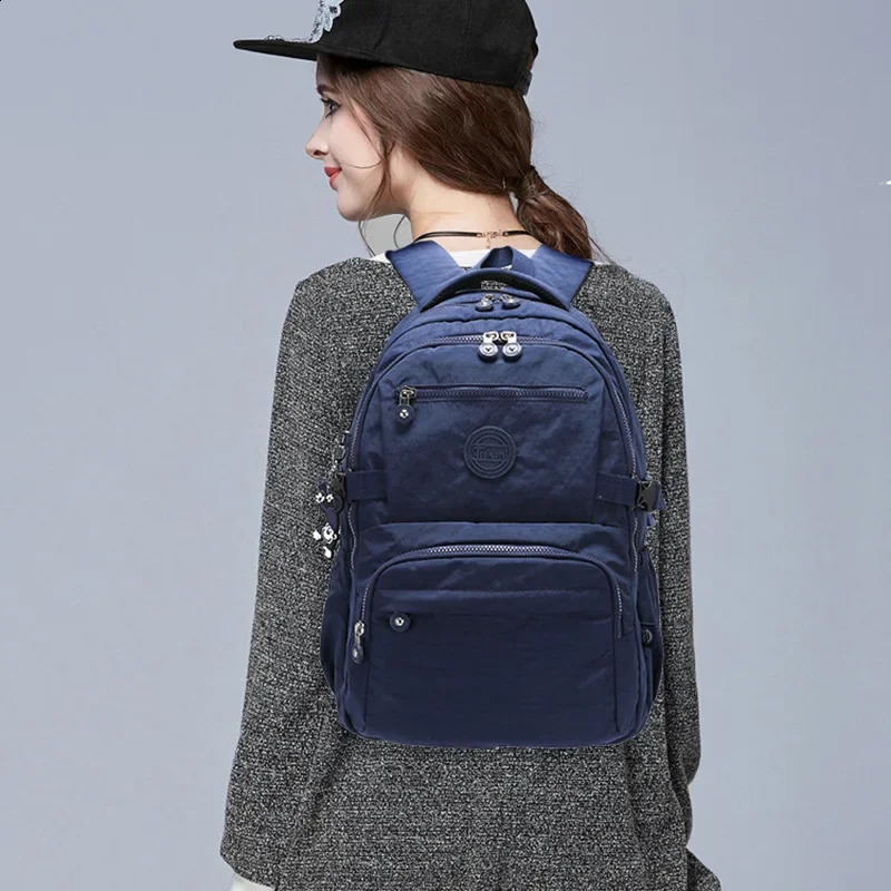 Tegaote Light Travel Mens Backpack Outdoor Backpack High School Student Backpack Womens Backpack High Quality Nylon Waterproof Bag 241112
