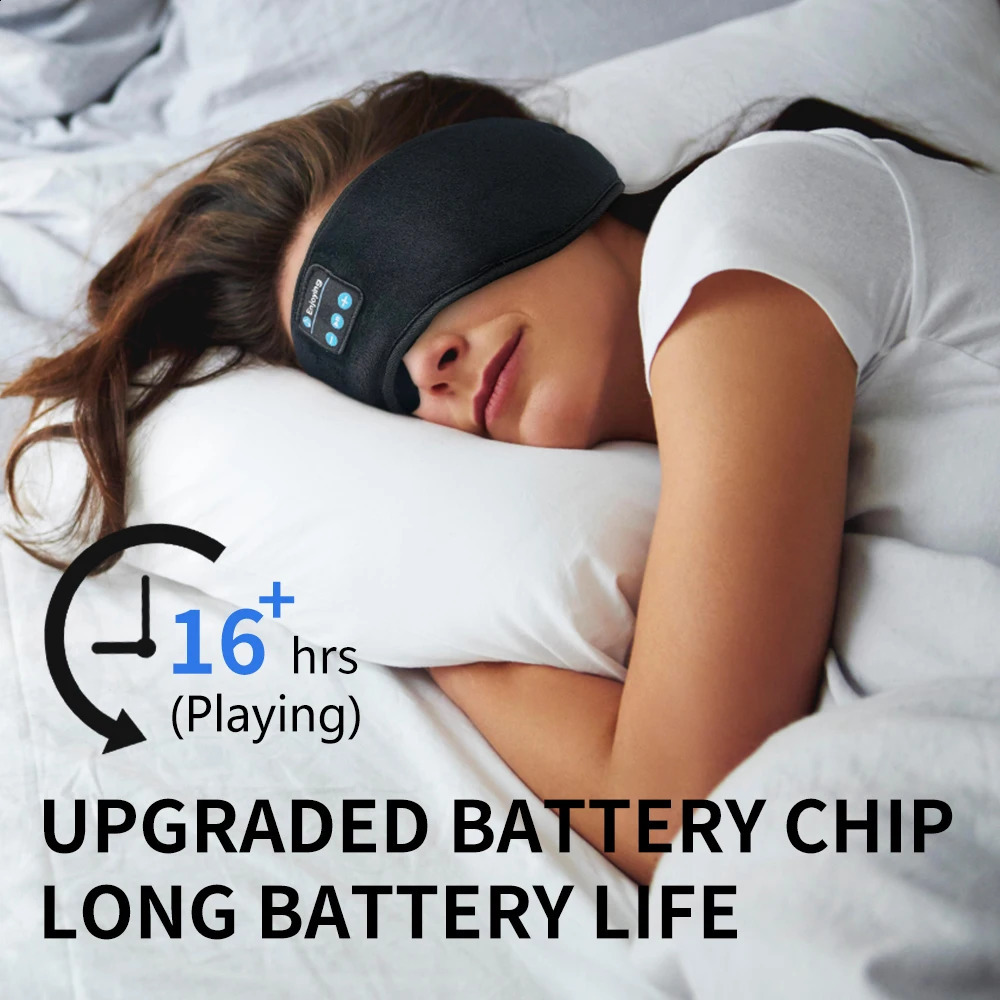 Bluetooth Sleeping Headphones Eye Mask Sleep Headphones Bluetooth Headband Soft Elastic Comfortable Wireless Sleep Mask 241120