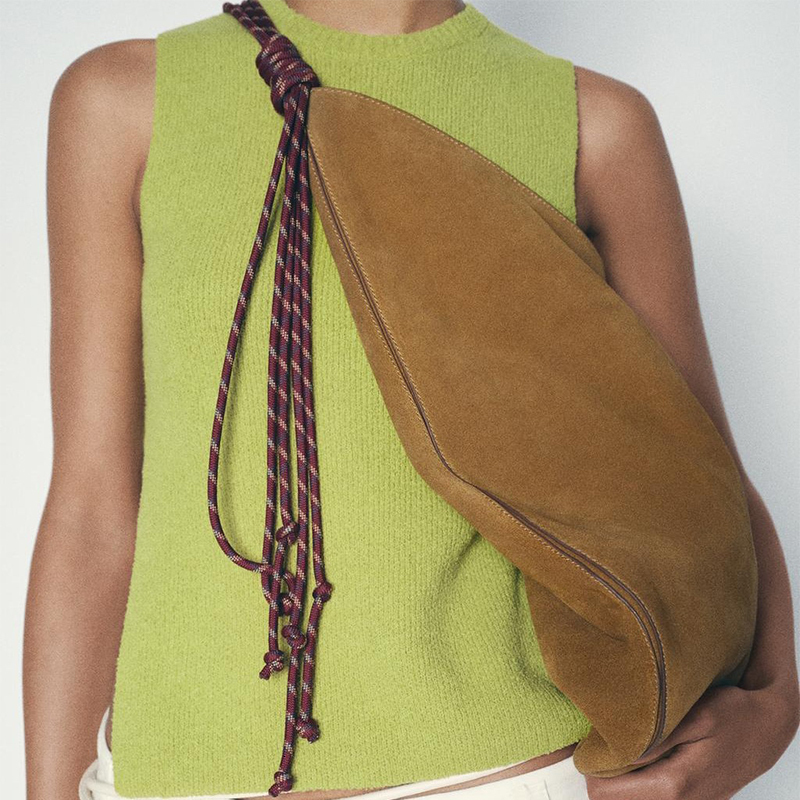 Designer Tassel Women's Shoulder Fashion Brand Brown Suede Handbag Tote Elegant French Style Ladies Underarm Bag PC BagVoyage