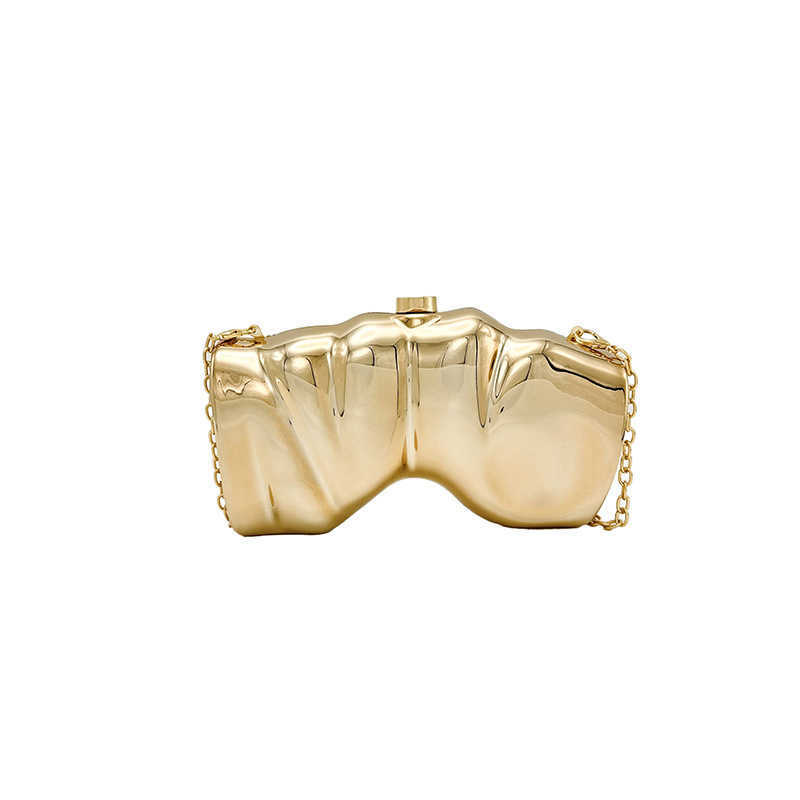 Acrylic shaped box bag, irregular shell dinner bag, hand-held horseshoe bag, single shoulder crossbody bag