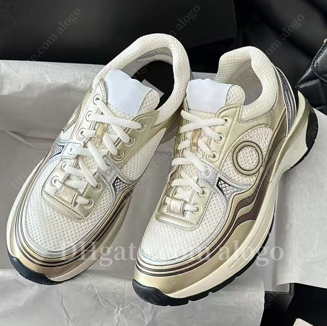 Designer Sneakers Calfskin Casual Shoes Reflective Shoes Vintage Suede Leather Trainers All-match Stylist Sneaker Patchwork Lace-up Print Shoe loafers