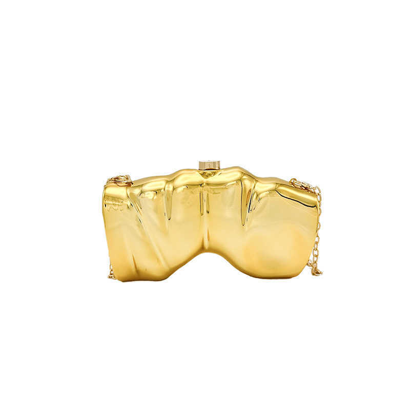 Acrylic shaped box bag, irregular shell dinner bag, hand-held horseshoe bag, single shoulder crossbody bag