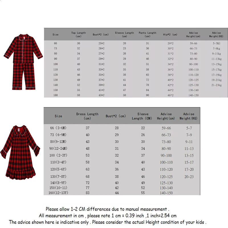 kids girl boys cotton Christmas pajamas set red long sleeve dresses childrens pajamas night gown Christmas costume 241120