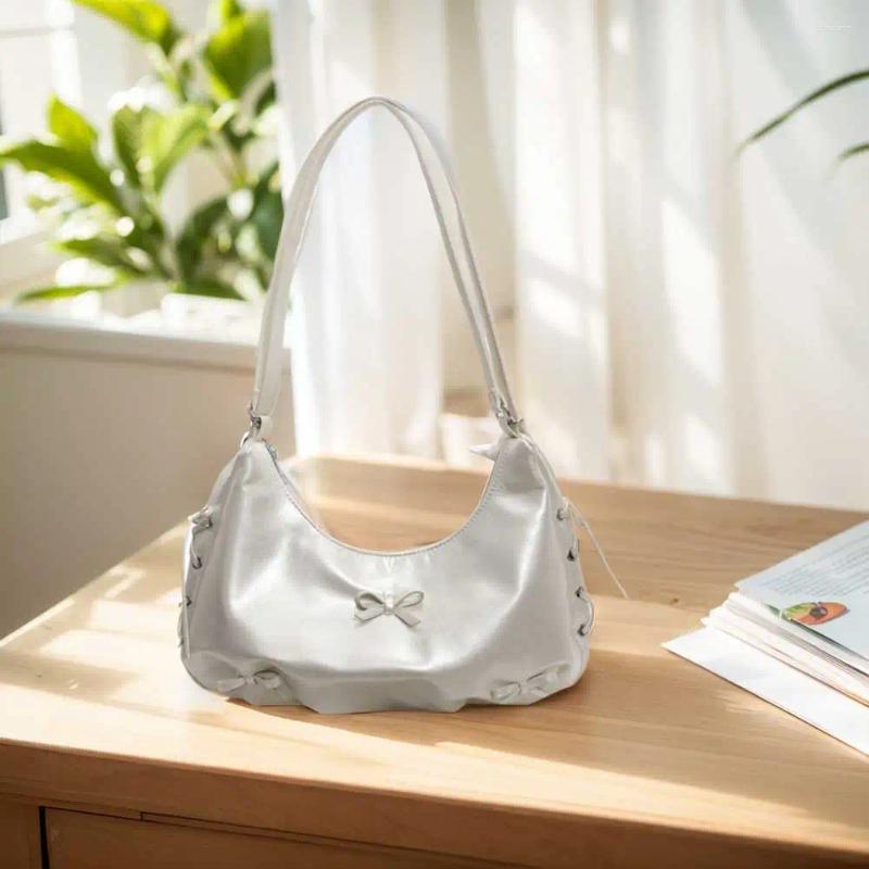 Totes PU Leather Women Shoulder Bag Bowknot Crossbody Adjustable Strap Backpack Zipper Handbag For Travel Shopping zhanyishengli