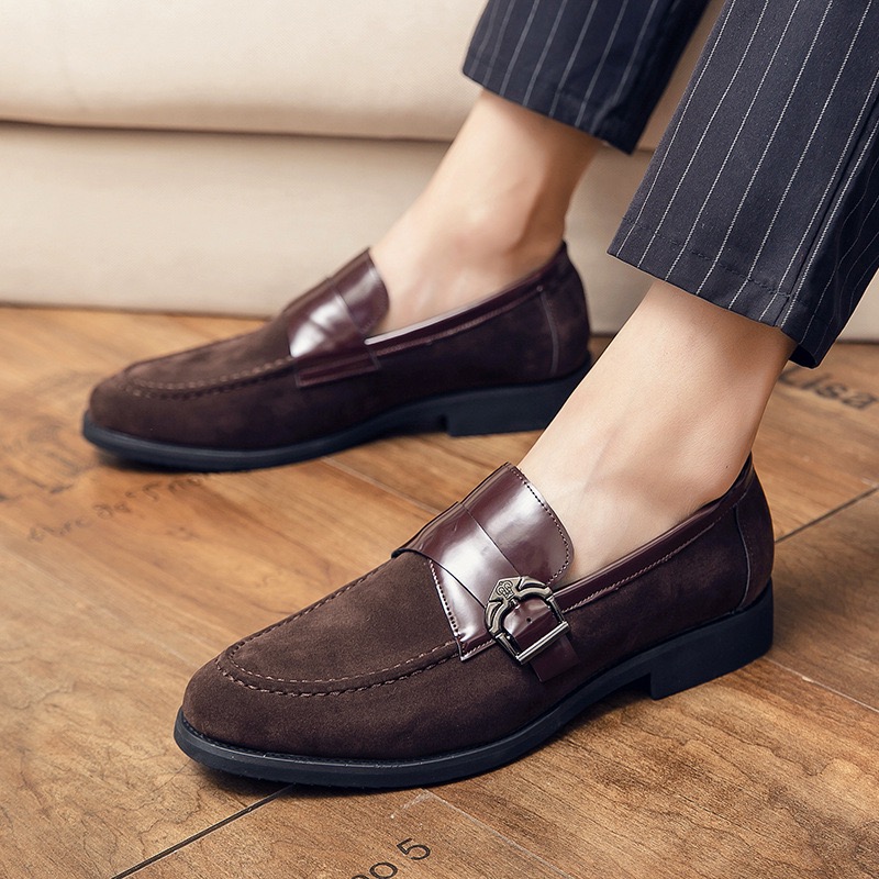 Italian 2023 Dress Men's Wedding Party High Quality Slip-on Leather Casual Loafers for Men Business Formal Designer Flat Shoes