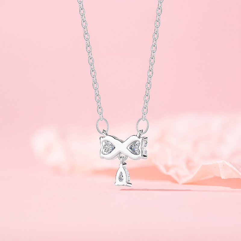Stylish Stainless Steel Locket Chain with Floral Tassel Bow - Perfect for Daily Use