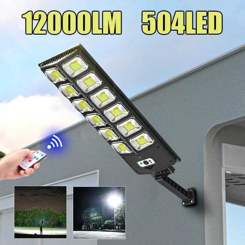 High Power Solar Lights Led Lights Outdoor Most Powerful Outdor Solar Lamp 3 Mode Remote Control Waterproof Garden Street Lamps zyc241120