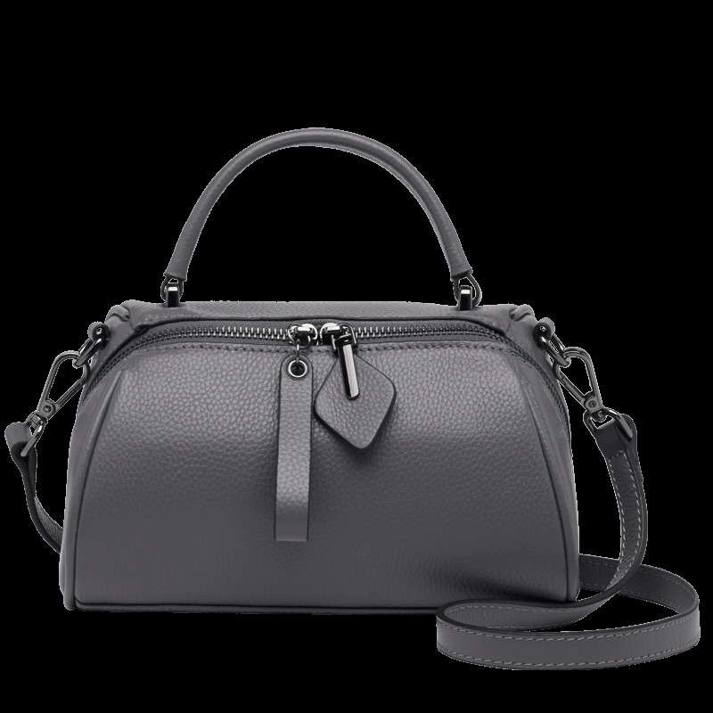 Genuine Leather Handbags Winter Bag Women Fashion Bags Business Boston Top Handle Tote Vintage Style BagVoyage