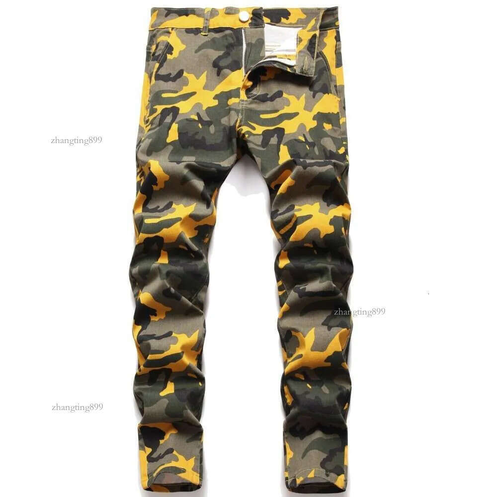 Denim Jeans For Men Camouflage Designer Five Style Straight Fashion High Quality Dropship Trousers Daily Party Trend Army Green Pants