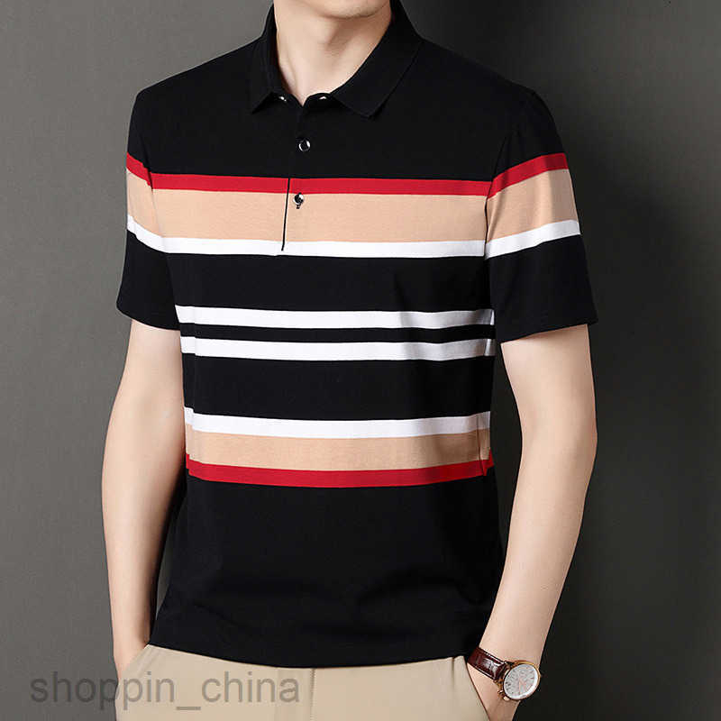 Mens Polos Shirts Fashion T-shirt Business Polo Shirt with Elegant Slim Fit Collar, High end Design, High Grade Counter Quality tops