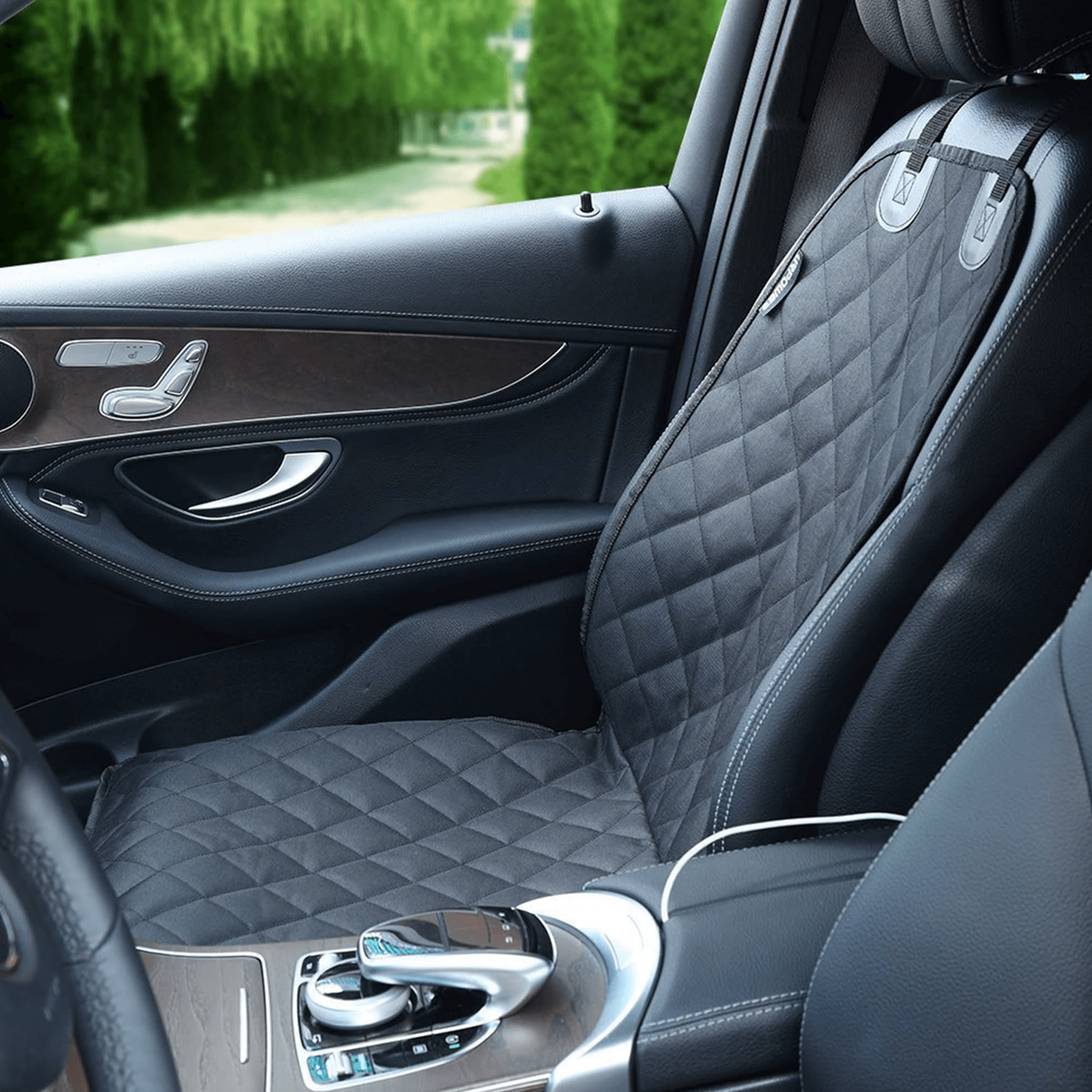 Stain-resistant Heavy Duty Black PupProtector by Paw Brands: Ideal Dog Car Mat