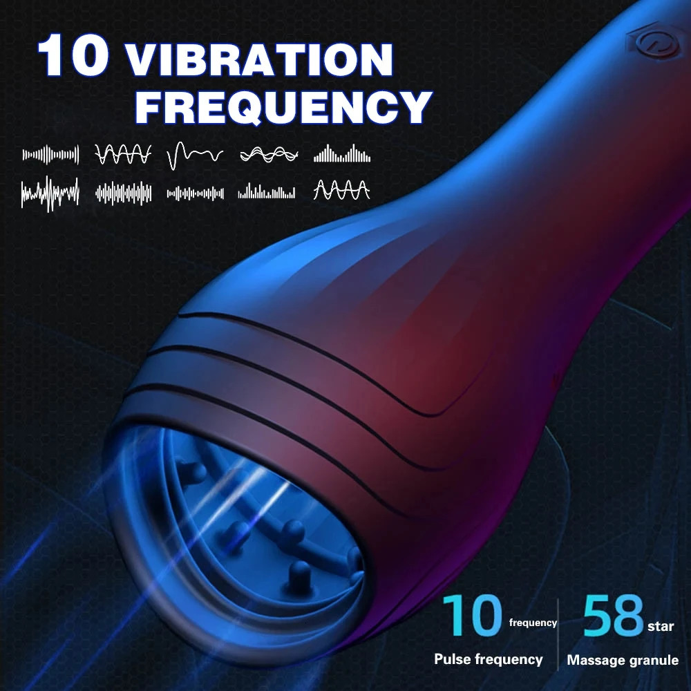 Male Tongue Licking Penis Masturbator Blowjob Orgasm Masturbation 10 Speed Glans Vibrating Massager Endurance Trainning Sex Toys 240419