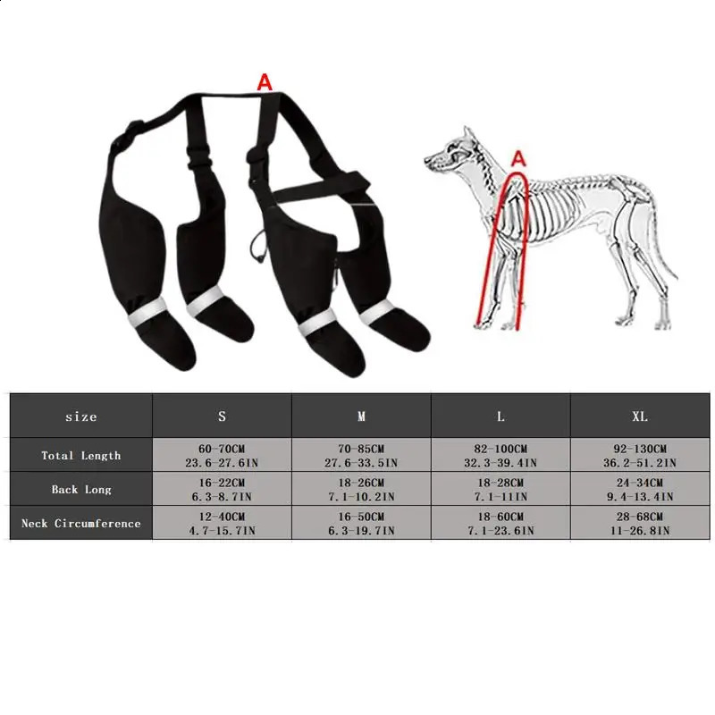 2026 New Reflective Dog Boots Shoes For Dogs Nonslip Pets Paws Protector Adjustable Walking Suspender Outdoor Pet Sneakers 241120 Free Shipping