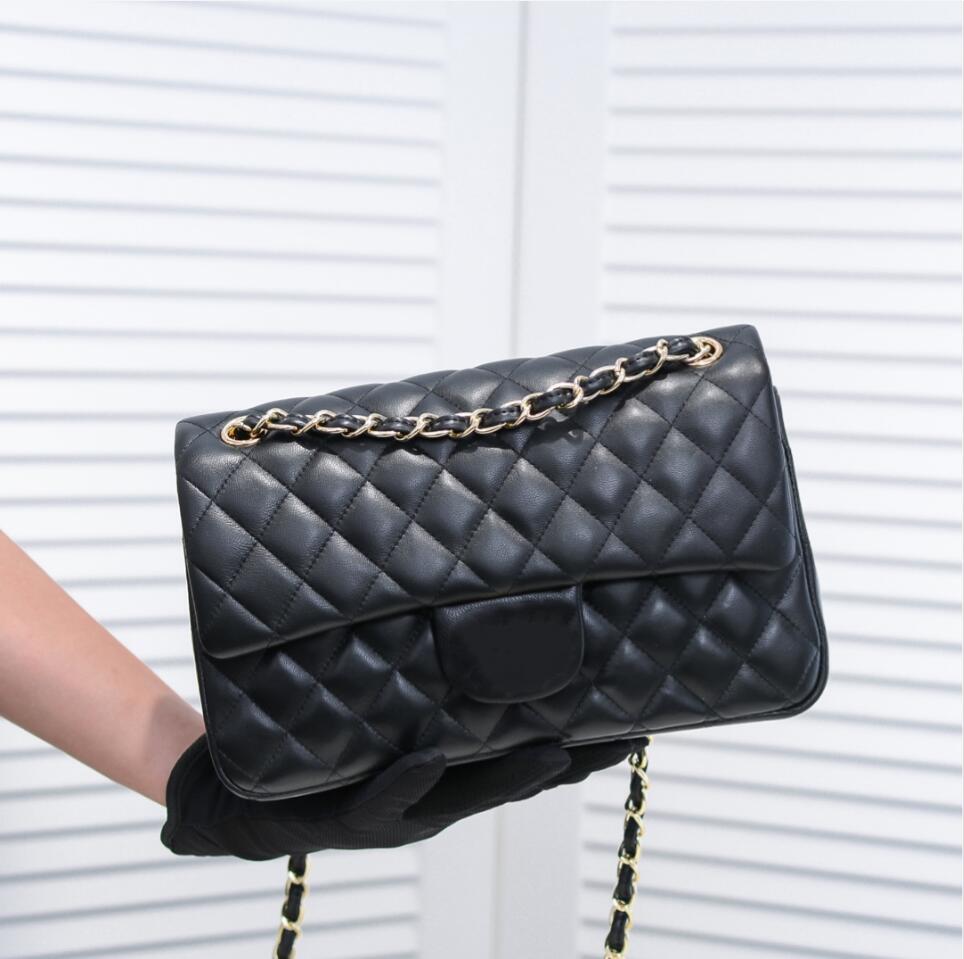 2025 Designer Shoulder bag Classic Plaid Lattice Flap Totes Ladies Handbag Series Chain Square Purses Genuine Women Leather Bags Purse Double Letter Luxury bags