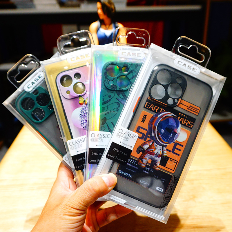 Universal Laser Blister PVC Plastic Empty Retail Package Box Packaging With Inner Insert For 6.7inch Mobile Phone Case iPhone 16 Pro Max 14 13 12 11 S