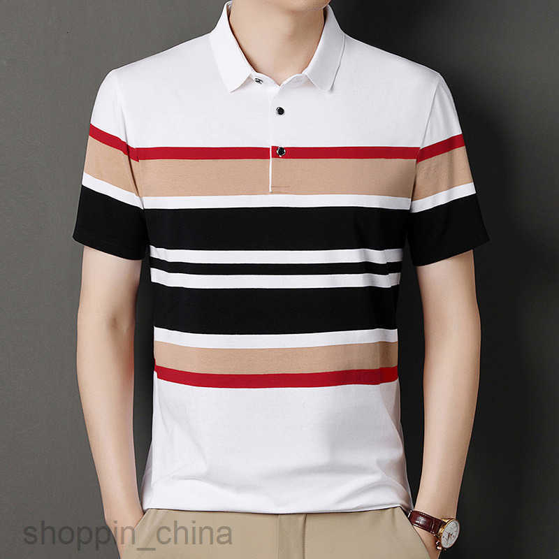 Mens Polos Shirts Fashion T-shirt Business Polo Shirt with Elegant Slim Fit Collar, High end Design, High Grade Counter Quality tops