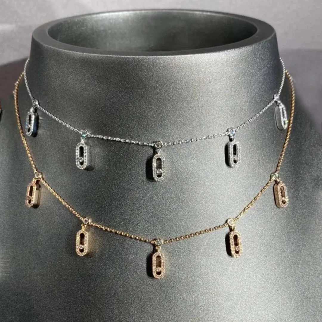 Cmon Kstar Original Geometric Design Womens Fashion 18K Gold Plated Stackable Necklace Pendant Personalized Jewelry Gift W241120